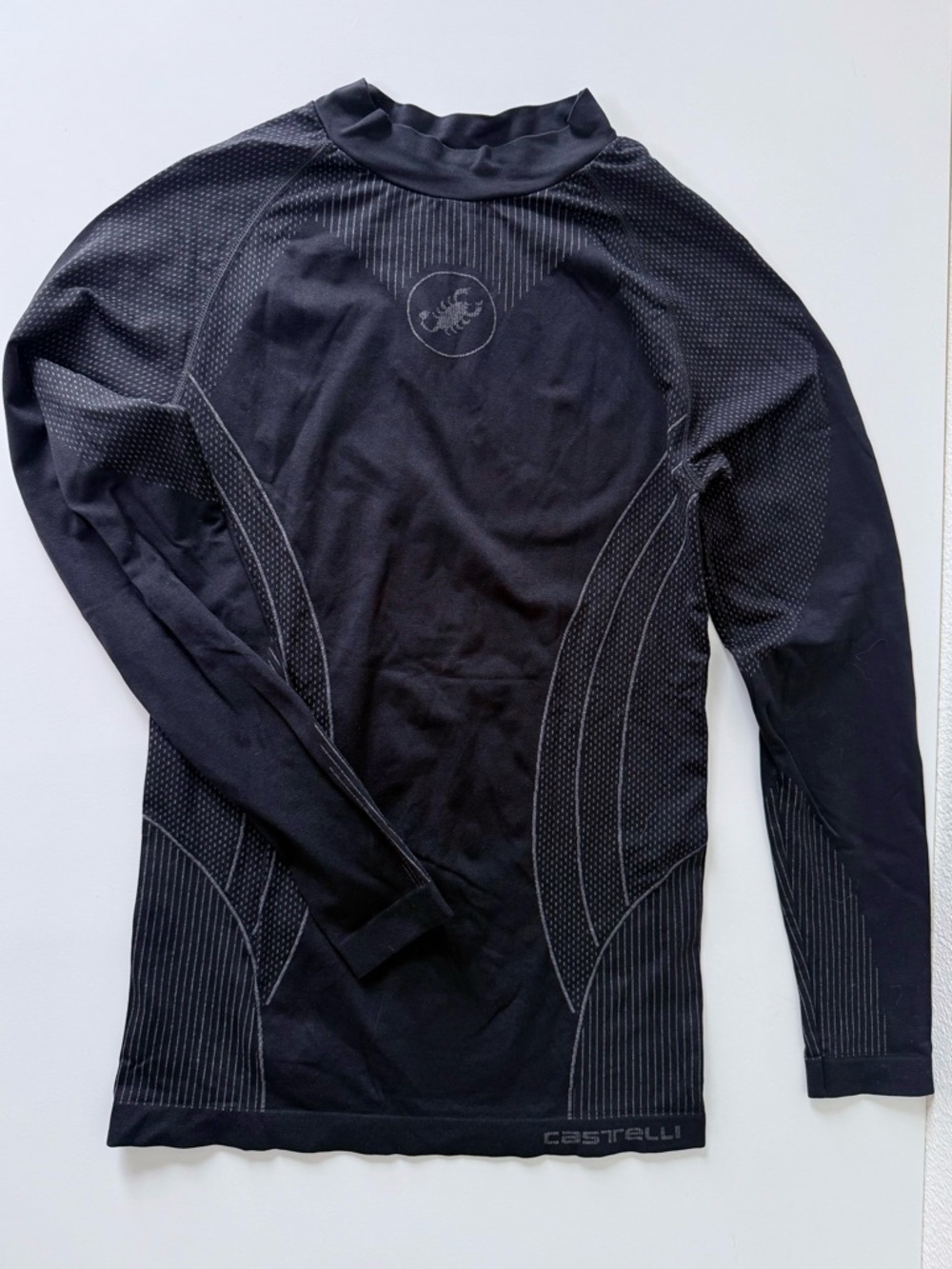 Castelli Core Mesh 3 Cycling Base Layer Long Sleeve Black/Gray Mens L/XL